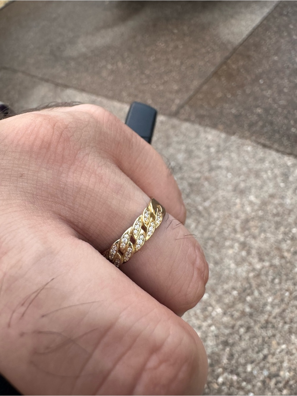 10K Gold Braided CZ Women's Fashion Ring - Picture 11 of 11
